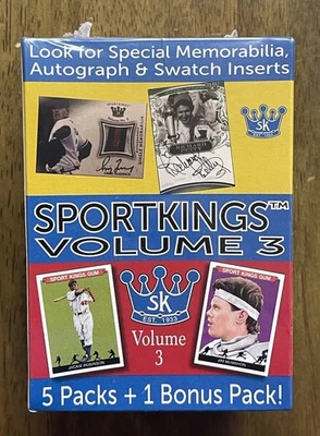 2022 Sportkings Volume 3 Blaster Box - 5 Packs + 1 Bonus - New, Factory Sealed - Image 1 of 4