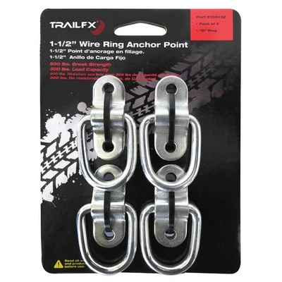 TrailFX E10013Z Bolt-On/ Weld-On Mount 1-1/2 Inch Ring 300 Pound Capacity Zinc P - Image 1 of 4