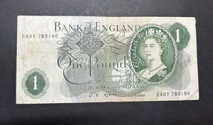 Old Bank Of England £1 One Pound Bank Note E40Y 783190. #NG39 - Picture 1 of 2