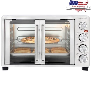 30 Quart Electric Toaster Oven Multi-Function French Door Bake Broil Toast Timer - Bild 1 von 9