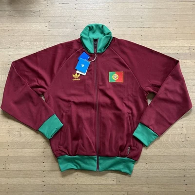 Vintage Adidas Portugal FIFA Jacket Sz M Soccer World Cup 1974 Trefoil Zip NWT - Image 1 of 4