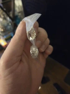 Avon Sterling Silver Greek Key Motif Earrings - Picture 1 of 4