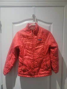 PATAGONIA Kid Youth Boy Girl Nano Puff Jacket—(L: 10-12)—“PIMENTO” (Orange) - Picture 1 of 9