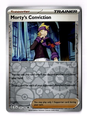 Morty's Conviction 155/162 Sv05: Temporal Forces Reverse Holo - Image 1 of 3