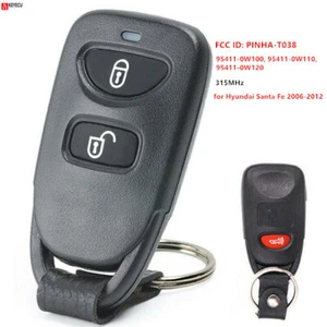 Llavero remoto para coche Hyundai Santa Fe 2006-2012 315 MHz PINHA-T038 95411-0W100 - Imagen 1 de 3