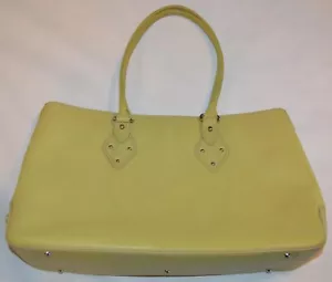 Pre-owned Cole Haan Trinity SU05 Shoulder Tote Bag Lime Green - Picture 1 of 24