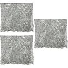  3 Pack Camping Net for Protective Mesh Door Blinds Netting Camo Tarp Portable