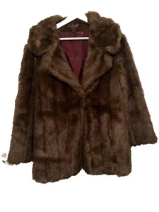 Marno Mink Glenn Models Brown Vintage Jacket Size 12 excellent condition for age - Picture 1 of 6