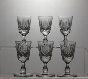 Edinburgh Crystal "Appin" Cut Glass Set of 6 Liqueur Glasses 3"- Boxed - Picture 1 of 3