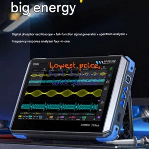 1PZ FNIRSI DPOS350P 4-in-1 350MHz Oscilloscopio Digitale Generatore di Segnale Spettro - Foto 1 di 6