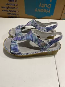 ALEGRIA BY PG LITE Size 40 KEN Light Blue Multi Ken-298 SANDALS SHOES Sea New! - Picture 1 of 9