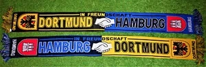 Dortmund Schal Motiv 16 Freundschaft Hamburg + NEU + 100 % Acryl + Fan Kurve - Bild 1 von 1
