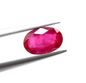 Mozambique Mined Loose Natural Certified Ruby 0.84 Ct Oval Cut Pink Color Gem - Picture 1 of 24