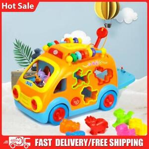 Musical Learning Car Toys Crawling Toys with Animal Sounds/Blocks BPA Free Cute