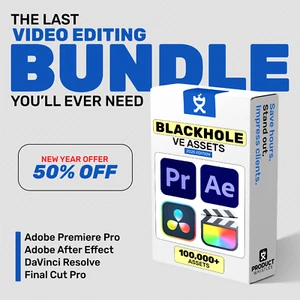 Video Editing Assets Bundle | Blackhole VE Assets | Premiere Pro, After Effects - Picture 1 of 13
