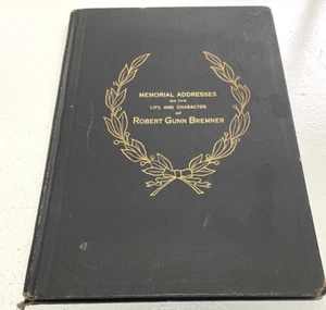 ORIGINAL Robert Gunn Bremner Representative New Jersey memorial Book - Picture 1 of 5