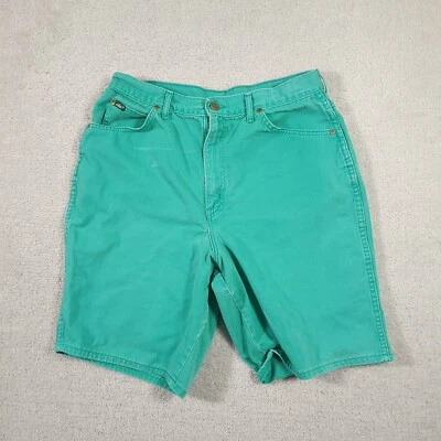 Pantalones Cortos De Colección Chic Cintura Alta Verde Denim Mamá Mujer 18 Hechos en EE. UU. Grunge Foto 1 de 4