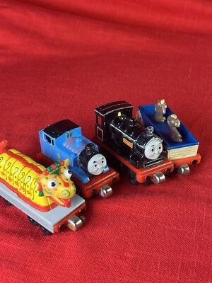 Thomas W/ Sodor Zoo Car Tank Train Engine Take n Play Diecast Monkey dragon doug - Image 1 of 4