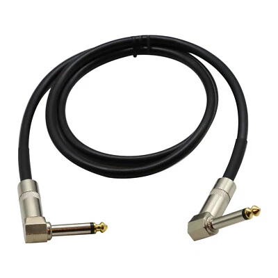 1/4 Right Angle Male to Right Angle Male Audio Speaker Cable for Bass/Guitar 3FT - Image 1 of 4