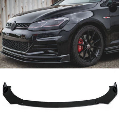 XMIND_LED Per VW Golf 7 GTI GTD VII SPLITTER SPOILER ANTERIORE SOTTO PARAURTI ABS LAMA