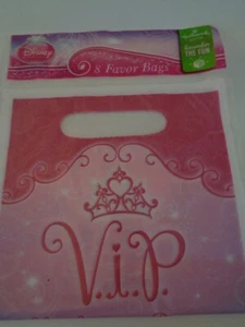 DISNEY VIP PRINCESA 1 PAQUETE DE 8 BOLSAS DE GOLOSINAS PARA FAVORES DE FIESTA, NUEVAS, BOLSAS DE BOTÍN - Imagen 1 de 1