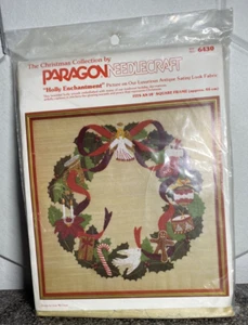 Stechpalme Verzauberung Weihnachten Kollektion Kranz Crewel Stickpackung von Paragon - Bild 1 von 2