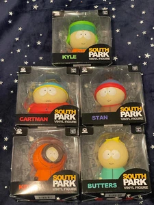 NUOVO! Culturefly SOUTH PARK VINILE/SOFUBI 5" FIGURE Set di 5 - Foto 1 di 10