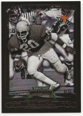 2008 Press Pass Legends Bronze Earl Campbell /999 #86 - Image 1 of 2
