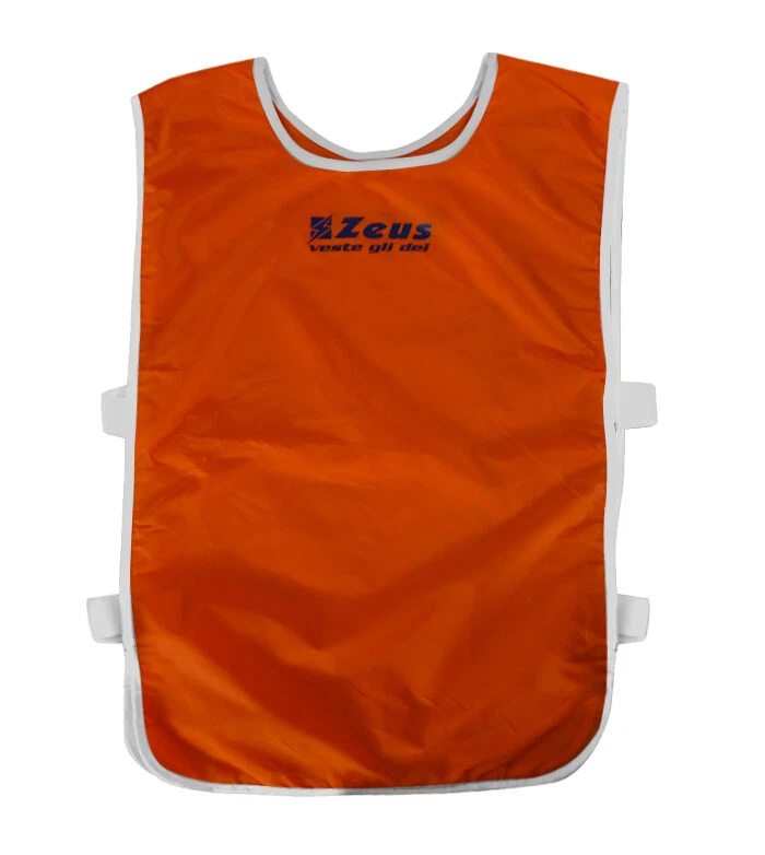 ZEUS CASACCA PROMO ALLENAMENTO CALCIO CALCETTO CORSA CONFEZIONE DA 10 PEZZI 10 ARANCIO FLUO SENIOR