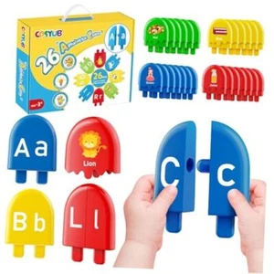 Alphabet Learning Toys Ice Cream ABC Toy Preschool Educational Letter Matching - Picture 1 of 7
