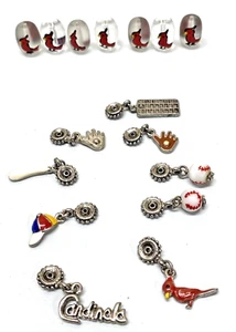 16 Piece MLB St. Louis Cardinals Necklace/Charm Bracelet Beads/Charm Accessories - Picture 1 of 9