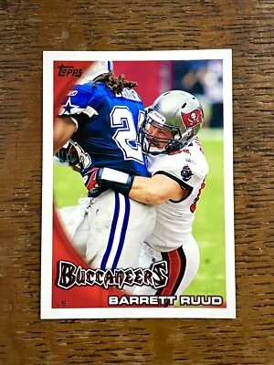 Barrett Ruud 2010 Topps Football #299 MINT Bucs Legends Jersey Nebraska - Image 1 of 2
