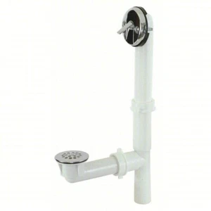 Palanca de viaje para autocaravana cámper 1-1/2 pulgada Drenaje de desbordamiento y residuos de baño de polietileno blanco - Imagen 1 de 3