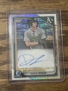 2024 Topps Bowman Chrome Daniel Susac Mojo Rookie Autograph #’d 88/150 - Picture 1 of 2