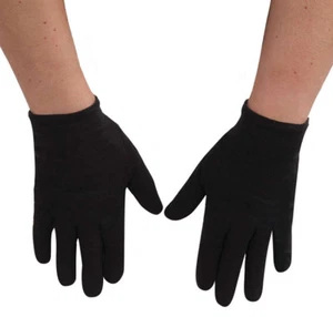 Unisex Adulto Negro Guantes de Algodón Teatral Disfraz Accesorio - Imagen 1 de 1