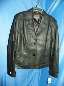UNIFORME JOSH PAUL RICHARD CHAQUETA DE CUERO NEGRO TALLA XL NUEVA CON ETIQUETAS - Imagen 1 de 11