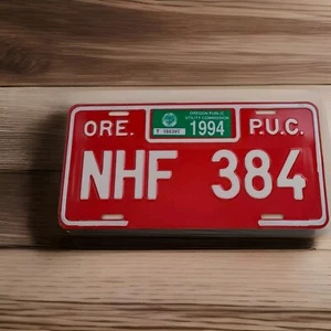 1994 Oregon License Plate PUC Public Utilities Commission NHF384 Man Cave Decor  - Picture 1 of 2