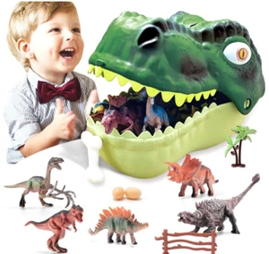 Kids Dinosaur Toys 3-5 45 Pieces Realistic Jurassic Figures With Eggs Open Box - Picture 1 of 2