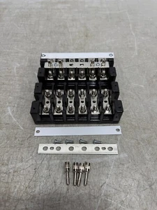 Marathon 1506ST SC - HD Terminal Blocks 600V 75A 6-Poles with Pins Lot of 2 New - Picture 1 of 12