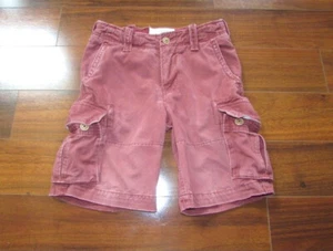ABERCROMBIE & FITCH ~ Boy's 12 ~ Adjustable 100% Cotton CARGO POCKET Shorts c22 - Picture 1 of 7