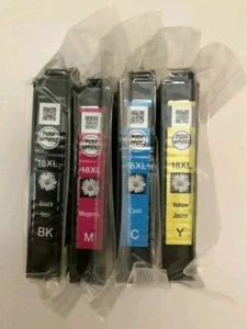 EPSON 18XL Genuine Black Magenta Cyan Yellow Ink Cartridges, T18164, T18XL - Zdjęcie 1 z 10
