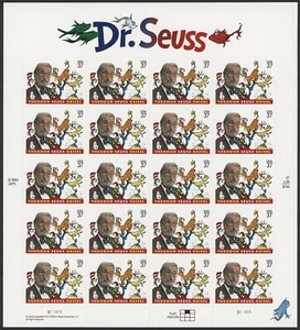 US (2003) Dr. Seuss- Sheet of 20-37c Stamps, MNH Stamp Sheet 37c- SCOTT #3835 - Picture 1 of 1