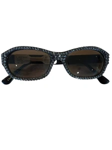New Crystal Sunglasses Black Ladies MSRP $38.00 - Picture 1 of 6