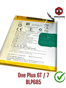 Oryginalna bateria One Plus 6T / One Plus 7 BLP827 3700mAh✅ - Zdjęcie 1 z 1