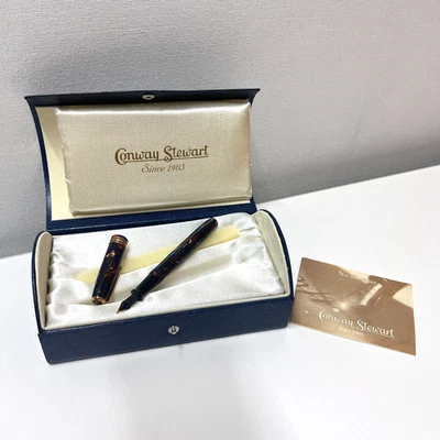 Conway Stewart No. 58 Pluma Estilográfica Otoño Mármol 18k B Limitada Nº 14/223 Sin Entintar Foto 1 de 4