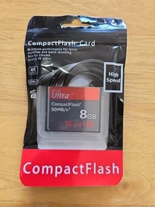 NEW Wor1D Ultra CompactFlash CF Card 8gb 30MB/s FREE SHIPPING - Picture 1 of 2