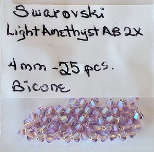 Swarovski Light Amethyst AB 2X Kristalle ~ 25 Stück ~ NEU! LIMITIERT! Wunderschön! - Bild 1 von 1
