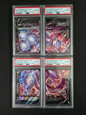 PSA 10 Mewtwo V Union Pokemon SWSH 159-162 Special Collection - Image 1 of 2