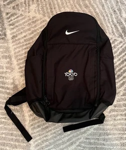 Nike Olympics Tokyo 2020 Backpack Black Front Zipper Sports Bag - Picture 1 of 2