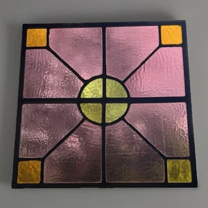ANTIQUE STAINED GLASS WINDOW restored, Pittsburgh PA circa 1900 FREE SHIPPING - Picture 1 of 7